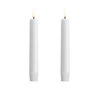 Uyuni Lighting Uyuni LED Taper candles white 2-pack Ø2,3x16,4 cm