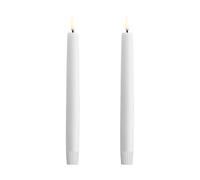 Uyuni Lighting Uyuni LED Taper candles white 2-pack Ø2,3x20 cm