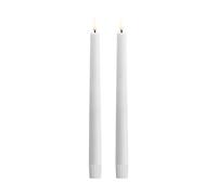 Uyuni Lighting Uyuni LED Taper candles white 2-pack Ø2.3x25.2 cm