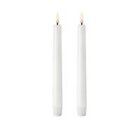 Uyuni Lighting Uyuni LED Taper candles white 2-pack 20.5 cm
