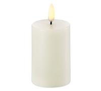 Uyuni - Pillar Candle Led Nordic White, 5 x 7,5 cm - White