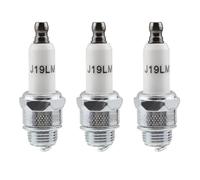 UYUYong 3 Pezzi Candela di Accensione Candele Rj19Lm 4 Tempi Rj19Lm Spark Plug Stroke Lawn Mower Spark Plugs Brush Cutter Spark Plugs for Champion Rj19Lm