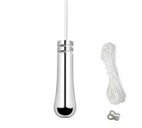 UYUYong Bathroom Light Pull Cord, Chrome Light Pull, Blind Cord Pull Handle, for Shower Bathroom Toilet Classic Light Pull Fan Switch (Silver Chrome)