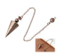 UYVPAER Healing Pendulum Spiritual Divination Pendulum Copper Dowsing Rod for Spiritual Healing Meditation Reiki Balance Chakra Guide