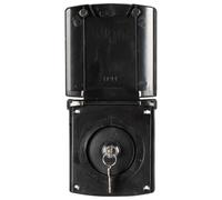 UYvtHMHMC Gravity Fresh Water Fill Inlet Filter Housing With Lock Motorhome Locking Water Caps Compatible With Carver Crystal 2 RV(black)