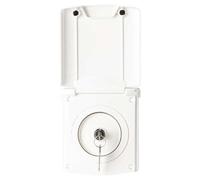 UYvtHMHMC Gravity Fresh Water Fill Inlet Filter Housing With Lock Motorhome Locking Water Caps Compatible With Carver Crystal 2 RV(WHITE)