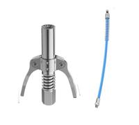 UYvtHMHMC Grease Gun Coupler 10000 PSI NPTI 8 Oil Pump Quick Release Grease Tip Lubricant Nozzle Compatible With Car Repair Tools(Type A With hose)