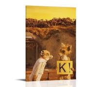 UYYERWWQ Fantastic Mr Fox Posters Aesthetic Wall Art Canvas Vintage Poster Decorative Painting For Rooms Decor20x30inch(50x75cm) Frame-style