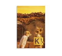 UYYERWWQ Fantastic Mr Fox Posters Aesthetic Wall Art Canvas Vintage Poster Decorative Painting For Rooms Decor20x30inch(50x75cm) Unframe-style