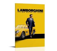 UYYRHRHRHHH Lamborghini The Man Behind The Legend Poster Canvas Wall Art Aesthetic Print Poster Modern Art for Living Rooms 08x12inch(20x30cm) Frame-style