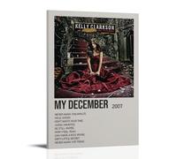 UYYRHRHRHHH My December by Kelly Clarkson Poster Canvas Wall Art Aesthetic Print Poster Modern Art for Living Rooms 24x36inch(60x90cm) Frame-style
