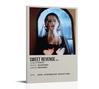 UYYRHRHRHHH Sweet Revenge Poster Canvas Wall Art Aesthetic Print Poster Modern Art for Living Rooms 24x36inch(60x90cm) Frame-style