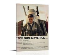 UYYRHRHRHHH Top Gun Maverick Poster Canvas Wall Art Aesthetic Print Poster Modern Art for Living Rooms 08x12inch(20x30cm) Frame-style