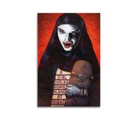 UYYRWEQRTR A Girl Walks Home Alone at Night Posters Aesthetic Wall Art Decorative Painting Poster Decor Vintage Canvas for Living Room Bed Room 08x12inch(20x30cm) Unframe-style
