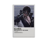 UYYRWEQRTR Elvira Mistress of The Dark Posters Aesthetic Wall Art Decorative Painting Poster Decor Vintage Canvas for Living Room Bed Room 08x12inch(20x30cm) Unframe-style