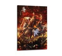 UYYRWEQRTR Fairy Gone Anime Posters Aesthetic Wall Art Decorative Painting Poster Decor Vintage Canvas for Living Room Bed Room 08x12inch(20x30cm) Frame-style