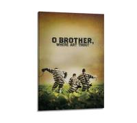 UYYRWEQRTR O Brother, Where Art Thou Posters Aesthetic Wall Art Decorative Painting Poster Decor Vintage Canvas for Living Room Bed Room 24x36inch(60x90cm) Frame-style