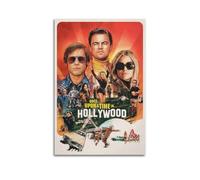 UYYRWEQRTR Once Upon A Time in Hollywood Movie 1 Posters Aesthetic Wall Art Decorative Painting Poster Decor Vintage Canvas for Living Room Bed Room 24x36inch(60x90cm) Unframe-style
