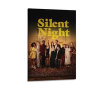UYYRWEQRTR Silent Night Posters Aesthetic Wall Art Decorative Painting Poster Decor Vintage Canvas for Living Room Bed Room 08x12inch(20x30cm) Frame-style