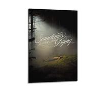 UYYRWEQRTR Sometimes I Think About Dying Posters Aesthetic Wall Art Decorative Painting Poster Decor Vintage Canvas for Living Room Bed Room 08x12inch(20x30cm) Frame-style