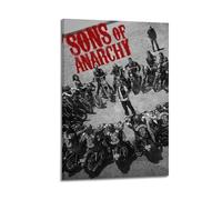 UYYRWEQRTR Sons Of Anarchy Posters Aesthetic Wall Art Decorative Painting Poster Decor Vintage Canvas for Living Room Bed Room 16x24inch(40x60cm) Frame-style