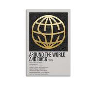 UYYRWEQRTR State Champs Album Around The World And Back Posters Aesthetic Wall Art Decorative Painting Poster Decor Vintage Canvas for Living Room Bed Room 16x24inch(40x60cm) Unframe-style