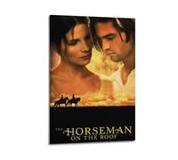 UYYRWEQRTR The Horseman on The Roof Posters Aesthetic Wall Art Decorative Painting Poster Decor Vintage Canvas for Living Room Bed Room 08x12inch(20x30cm) Frame-style
