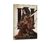 UYYRWEQRTR The Three Musketeers 2023 Movie Posters Aesthetic Wall Art Decorative Painting Poster Decor Vintage Canvas for Living Room Bed Room 12x18inch(30x45cm) Frame-style