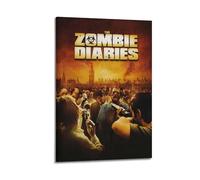 UYYRWEQRTR The Zombie Diaries Posters Aesthetic Wall Art Decorative Painting Poster Decor Vintage Canvas for Living Room Bed Room 12x18inch(30x45cm) Frame-style