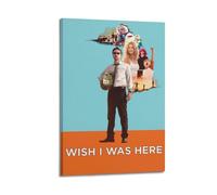 UYYRWEQRTR Wish I Was Here1 Posters Aesthetic Wall Art Decorative Painting Poster Decor Vintage Canvas for Living Room Bed Room 24x36inch(60x90cm) Frame-style