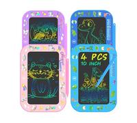 UZAHSK 4 Pack LCD Writing Board for Girls Boys Kids,10 Inch Colorful Toddler Doodle Board, Educational Learning Toys for 3-8 Years Old as Gift