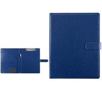 UZAMIRLEX A4 Padfolio Portfolio Binder, A4 PU Leather Conference Portfolio Binder With Multiple Pockets Multicolor 320x248mm(Blue)