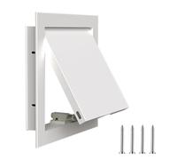UZAMIRLEX Access Panel, Aluminum Alloy Access Panel Push to Open Touch Latch Lock Multicolor Multisize(White,25x30cm)