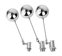 UZAMIRLEX Ball-Cock Float Valve, 1pcs 1/2" 3/4" 1" Stainless Steel Float Valve,Cold And Hot Water Tank Floating Ball Valve(1")