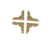 UZAMIRLEX Book Corner Covers, 125PCs Gold Plated Book Albums Menus Folders Corner Protectors32x23mm(Bronze)