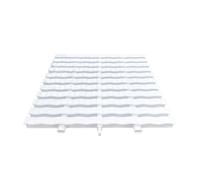 UZAMIRLEX Drainage Overflow Grate, Plastic Pool Overflow Grating, White, Bone, 18-30x100cm, Pack Of 2-10(White,25x100CM/6pieces)