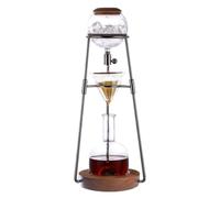 UZAMIRLEX Ice Cold Brew Dripper Coffee Maker, 500ml Household Ice Brew Adjustable Dripper, Detachable Glass Cold Brew Maker, Stainless Steel Rack for Coffee Lover Housewarming Gift(C,C)