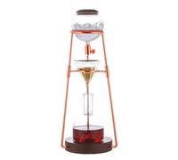 UZAMIRLEX Ice Cold Brew Dripper Coffee Maker, 500ml Household Ice Brew Adjustable Dripper, Detachable Glass Cold Brew Maker, Stainless Steel Rack for Coffee Lover Housewarming Gift(B,B)