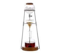 UZAMIRLEX Ice Cold Brew Dripper Coffee Maker, 500ml Household Ice Brew Adjustable Dripper, Detachable Glass Cold Brew Maker, Stainless Steel Rack for Coffee Lover Housewarming Gift(A,A)