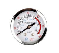 UZAMIRLEX Pressure Gauge, Dial 1/4 Or 1/8 inch Male Thread Air Compressor Pressure Gauge 0-180psi 0-12bar 4.2/5.2cm(2)