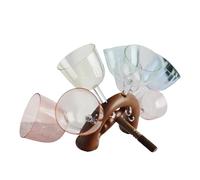 UZAMIRLEX Quartz Crystal Singing Bowls, 1pcs Quartz Crystal Bowl Accessories Tibetan Singing Bowl Sound Instrument(5 Wooden Support)