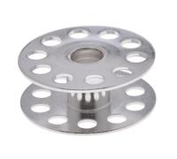 UZAMIRLEX Sewing Machine Bobbins, Metal Bobbins For Sewing Machine, Pack Of 2, 6-5 Industrial Model With 10 Holes