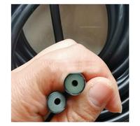 UZAMIRLEX Silicone Hose Tube, Drain Hose Latex Rubber Tube, Multicolor, Multiple Sizes, 1-3 Meter Length(3mmx10mm Black)