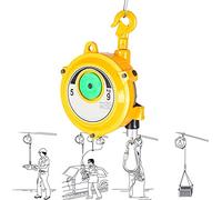 UZAMIRLEX Spring Balancer, Retractable Spring Balancer 1-9kg Alloy Hook 1.5m Wire Rope Assembly Line Hanging Tool(5 to 9KG)