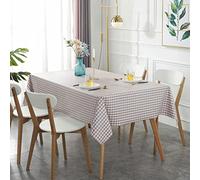 UZAMIRLEX Tablecloths, for Dining Table Table Cover Party Table Cloth(Coffee a,140 x 140cm)