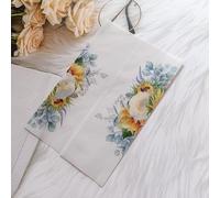 Translucent Vellum Jackets Wrap Jackets, 50pcs/lot Floral Wedding Invitation Card Wrap SemiInvites JacketJackets(Sunflower)