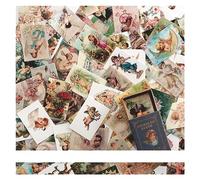 UZAMIRLEX Vintage Scrapbooking Paper, Scrapbook Paper Kit 100-Piece Assorted Designs(Little Angel)