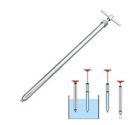 UZAMIRLEX Viscous Liquid Sampler, 304 Stainless Steel Drum Thief Liquid Sampler 0.5-1.5m Silver(1m/3.3'-340ml)