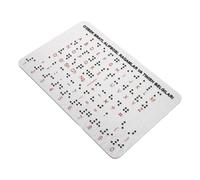 Uzbek Braille Alphabet Board Stainless Steel Raised Dot Learning Aid