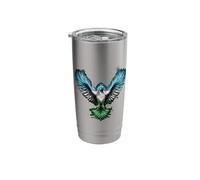 Uzbekistan Flag Eagle Uzbek Pride Stainless Steel Insulated Tumbler